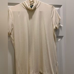 NWOT Lauren Ralph Lauren Short Sleeve Turtleneck Jersey Top